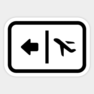 Airport Sign Sticker